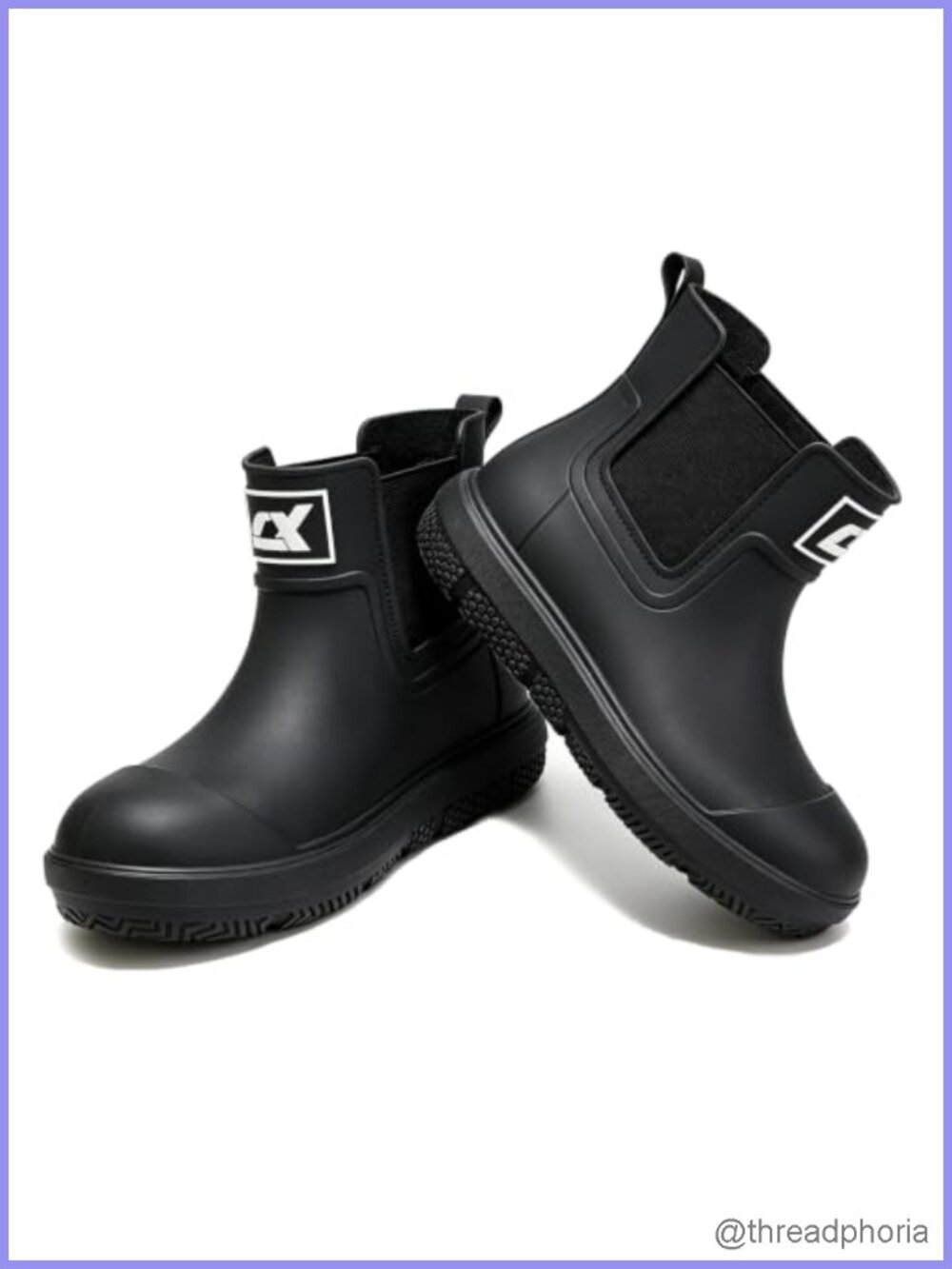 Waterproof Ankle Deck Rain Boots Non-Slip PVC Mud Shoes Unisex